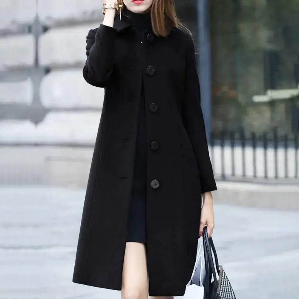 Mid Length Elegant Warm Winter Coat Mimarta
