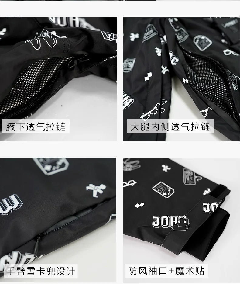 JOHN SNOW Ski Suit Set Windproof Waterproof Warm Women's Skiing Pants