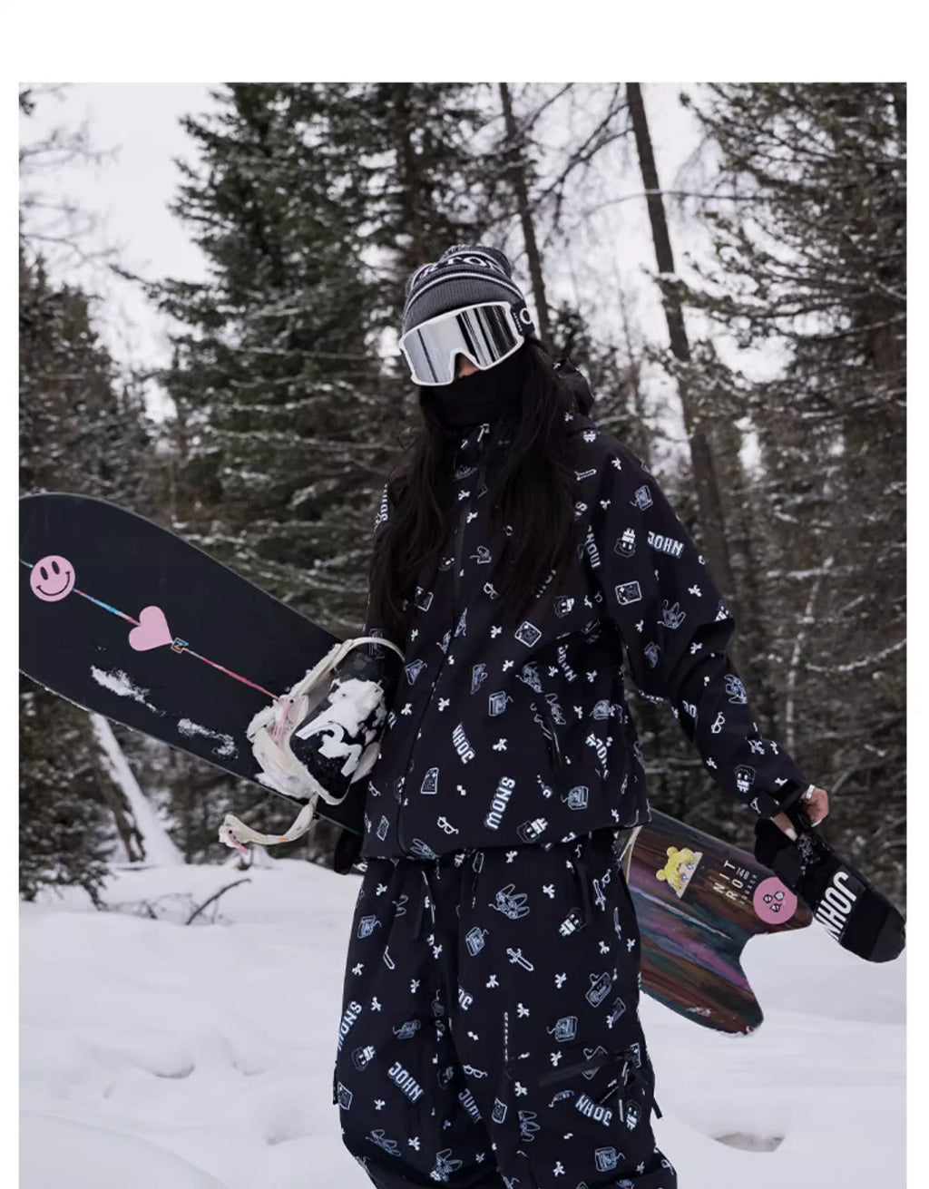 JOHN SNOW Ski Suit Set Windproof Waterproof Warm Women's Skiing Pants