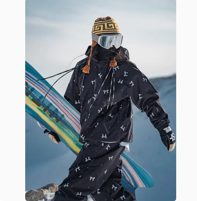 JOHN SNOW Ski Suit Set Windproof Waterproof Warm Women's Skiing Pants