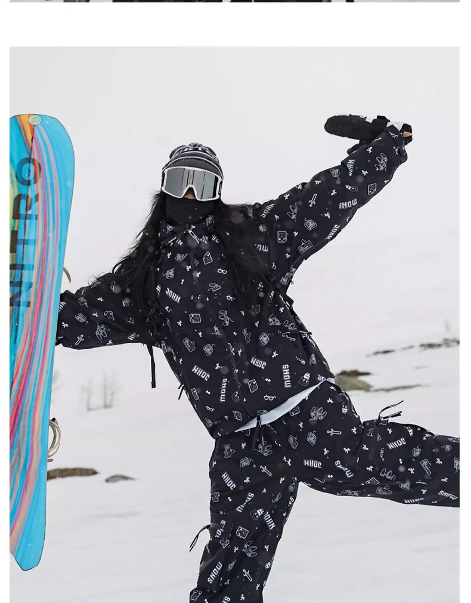 JOHN SNOW Ski Suit Set Windproof Waterproof Warm Women's Skiing Pants