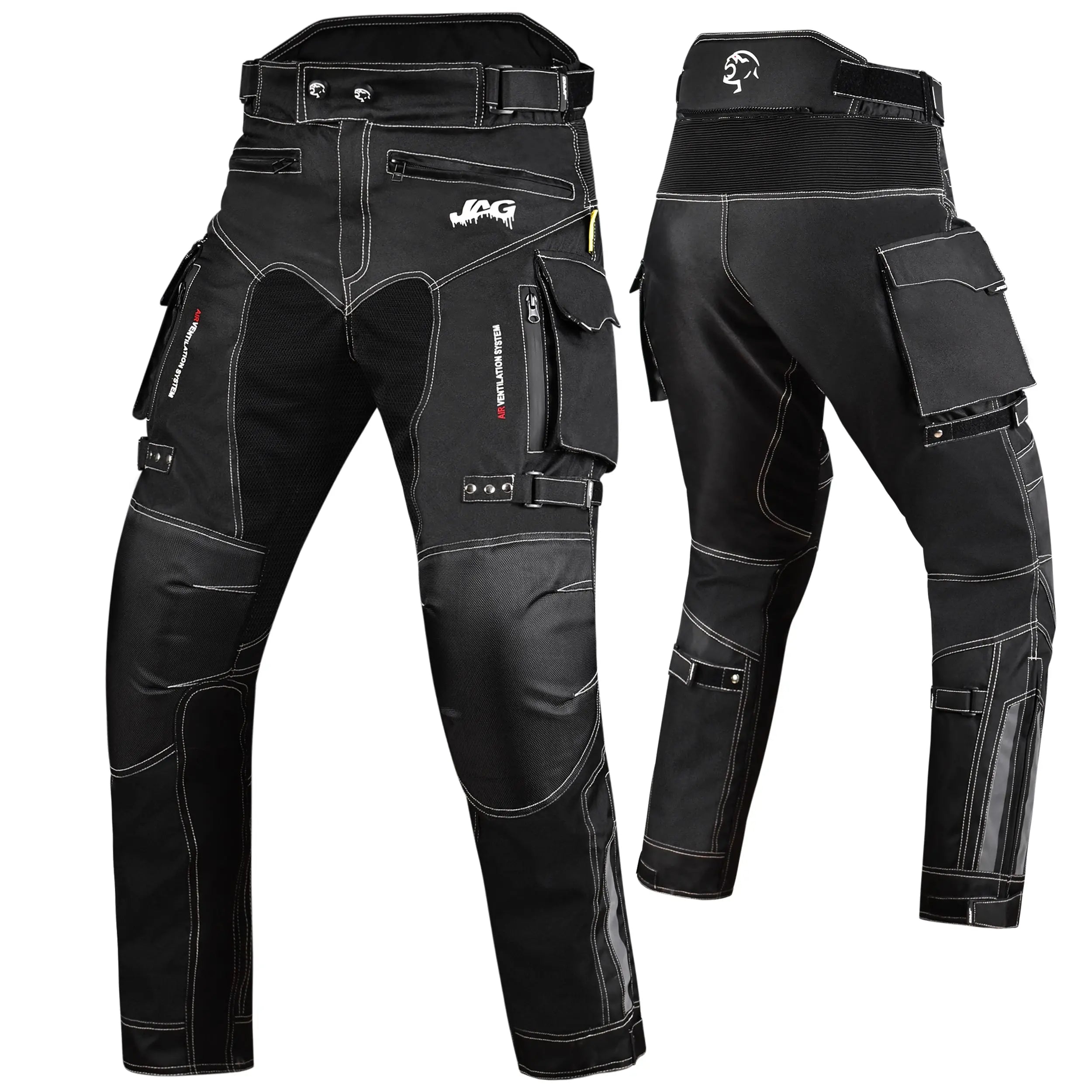 JAG Maverick Motorcycle Protective Pant - Black JAG