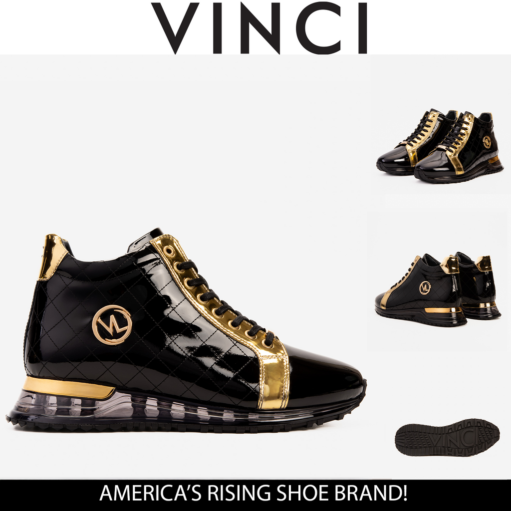 The Prestige Black & Gold  Limited Edition  High-Top Men Sneaker 