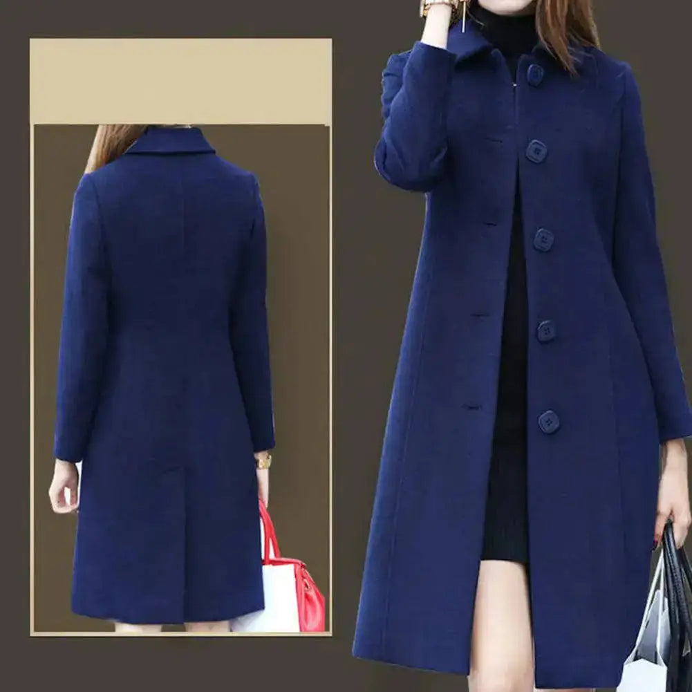 Mid Length Elegant Warm Winter Coat Mimarta