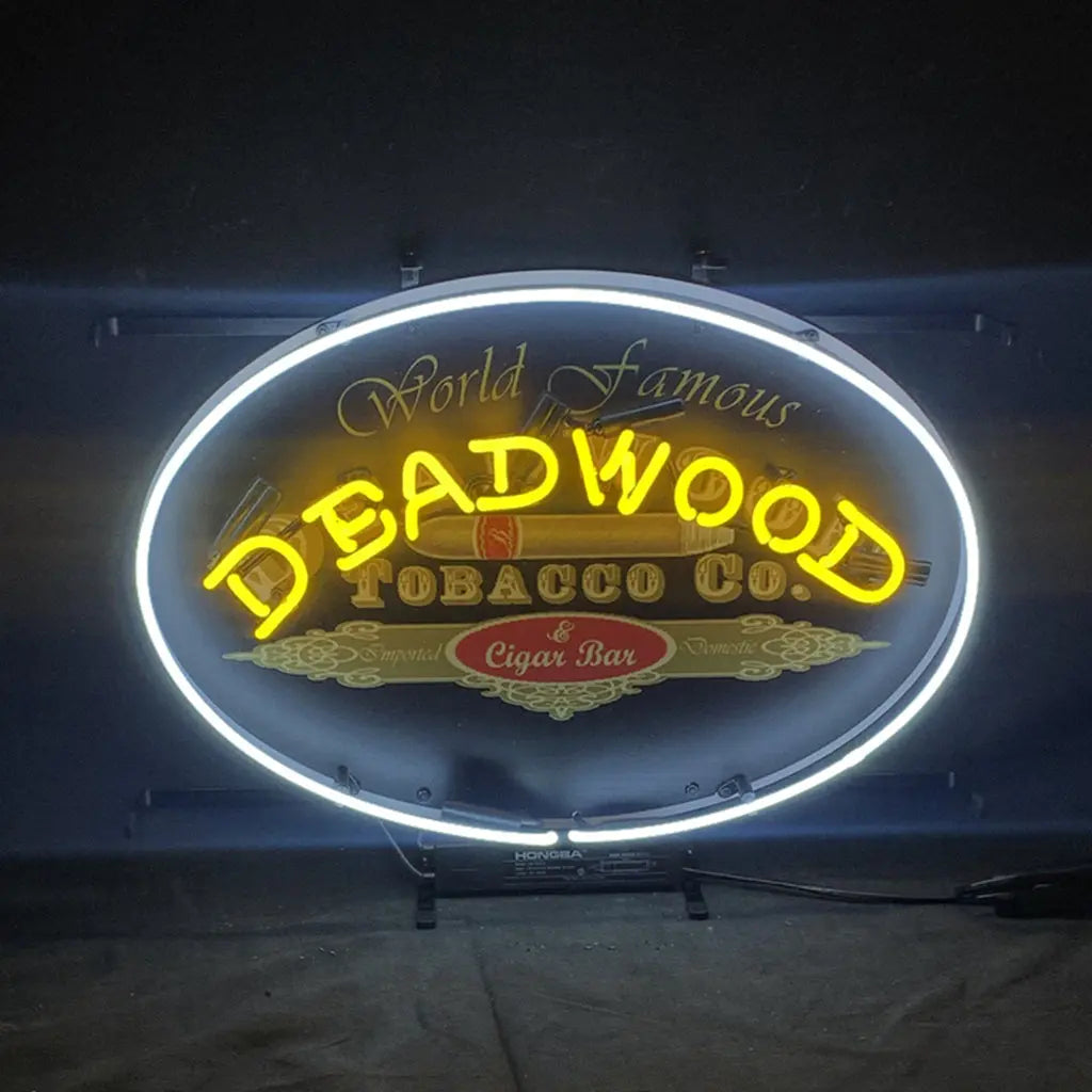 World Famous Deadwood Tobacco_Co. Cigar Neon Light Sign Neon Signs Land