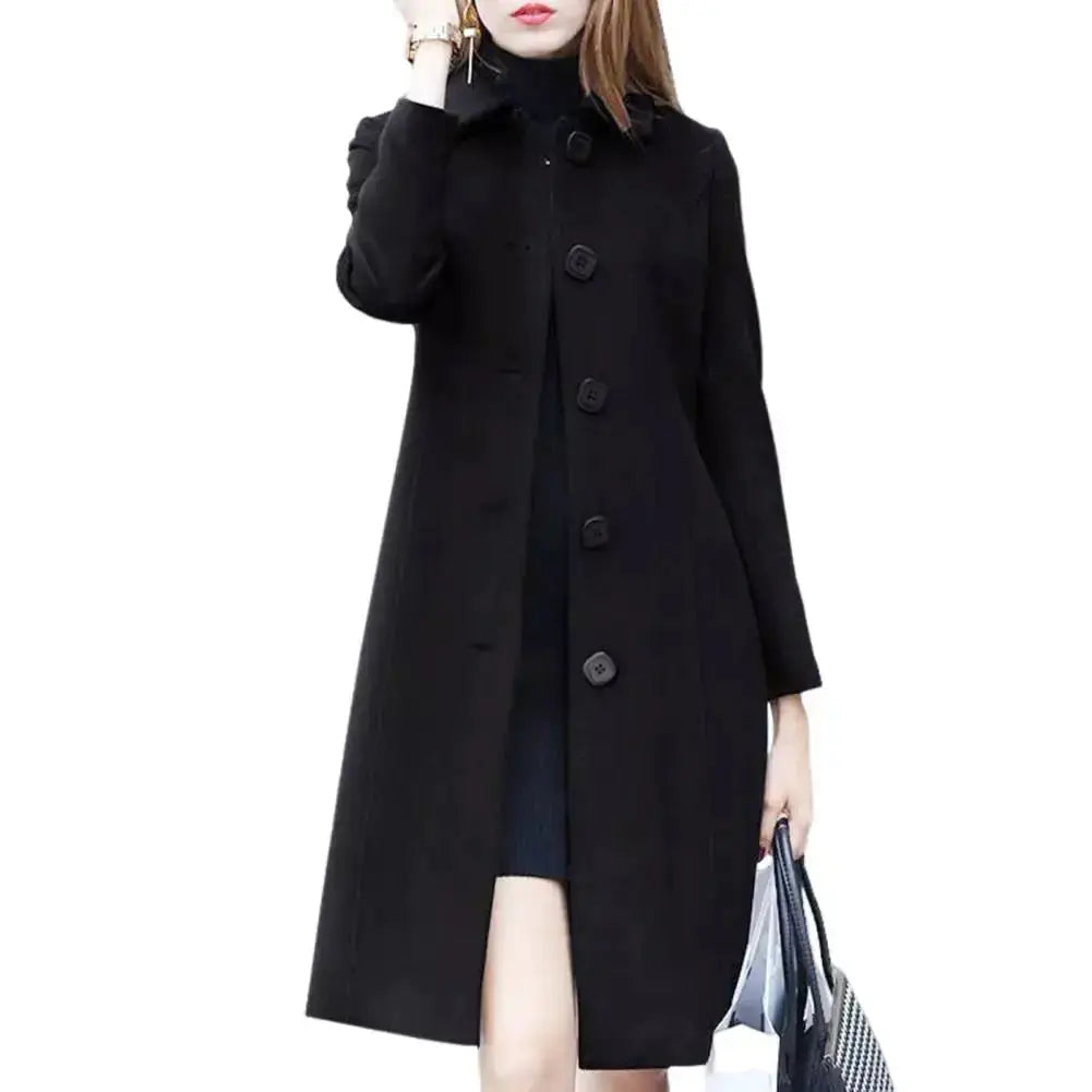 Mid Length Elegant Warm Winter Coat Mimarta