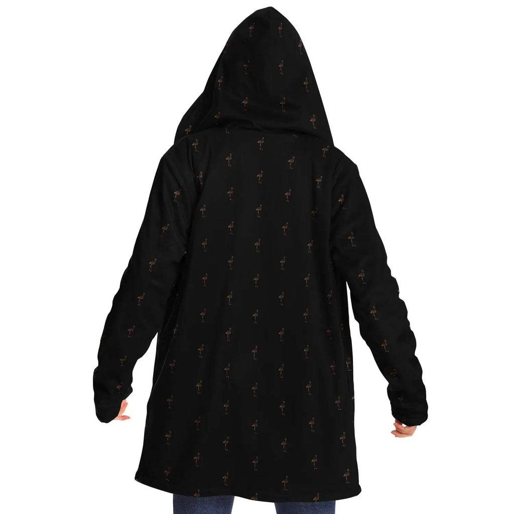 Classic Flamingo Silhouette Cloak Hoodie The Popular Flamingo