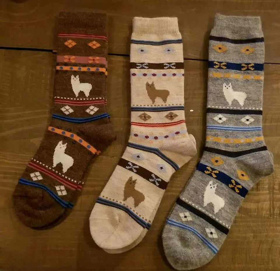 Alpaca Watching Socks Purely Alpaca