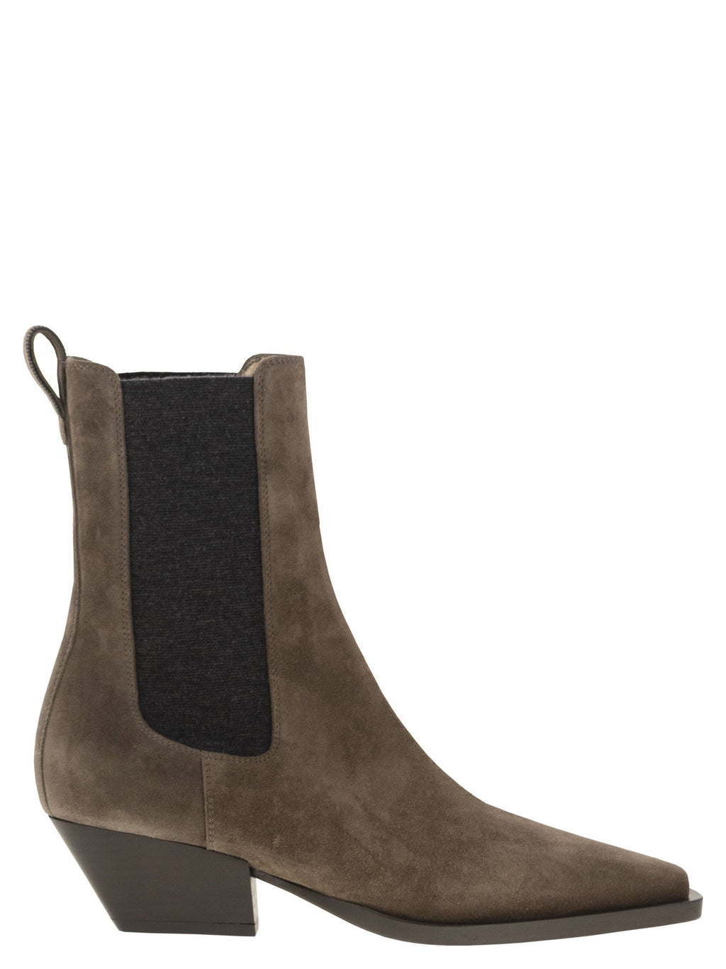 Brunello Cucinelli Women Texan Suede Ankle Boot
