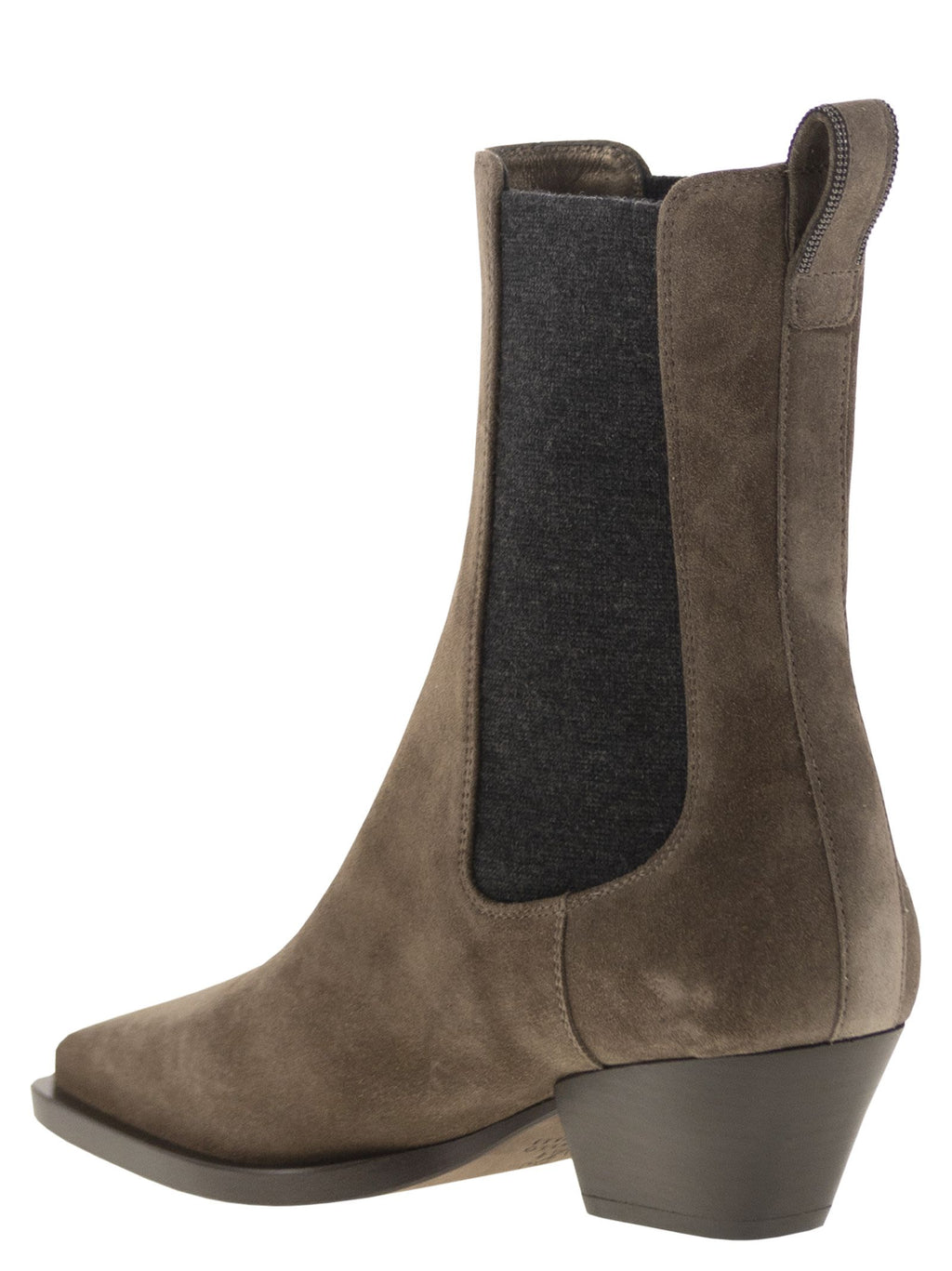 Brunello Cucinelli Women Texan Suede Ankle Boot