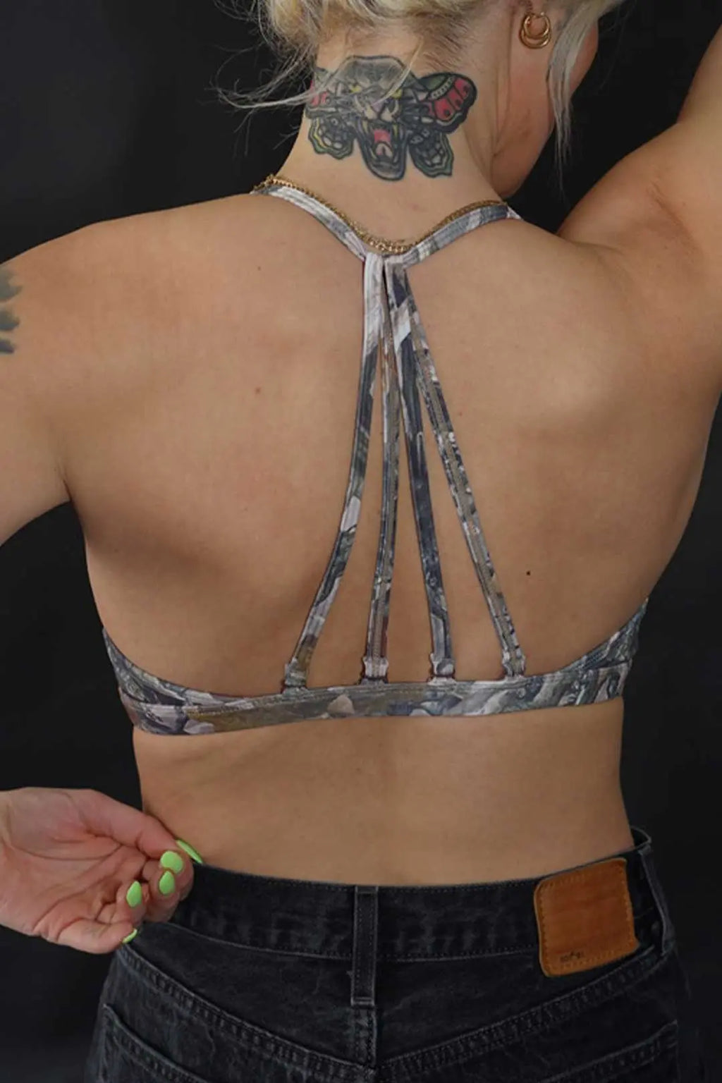 Bone Camo Minimal Sports Bra Thrash Happy