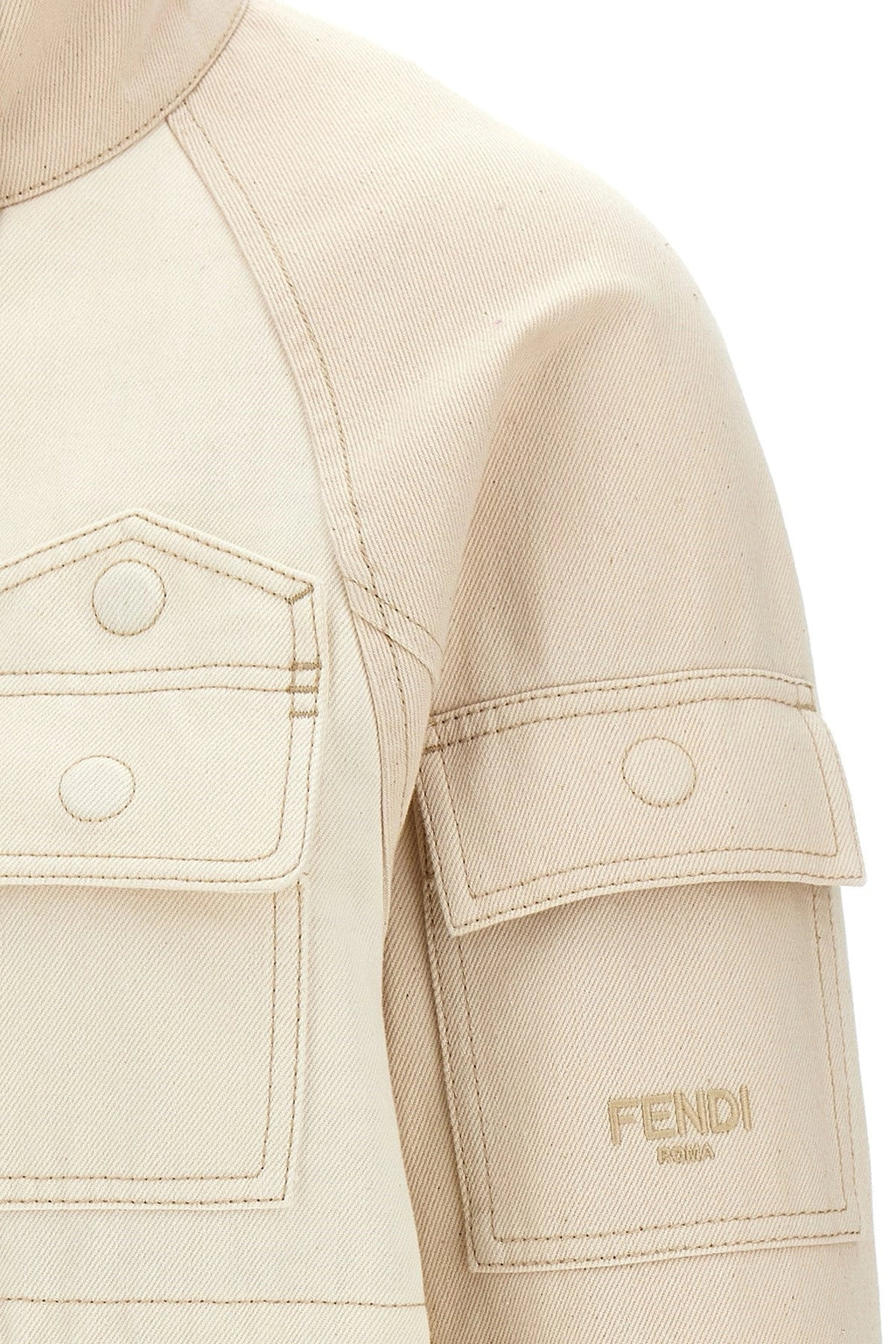 Fendi Women Denim Parka