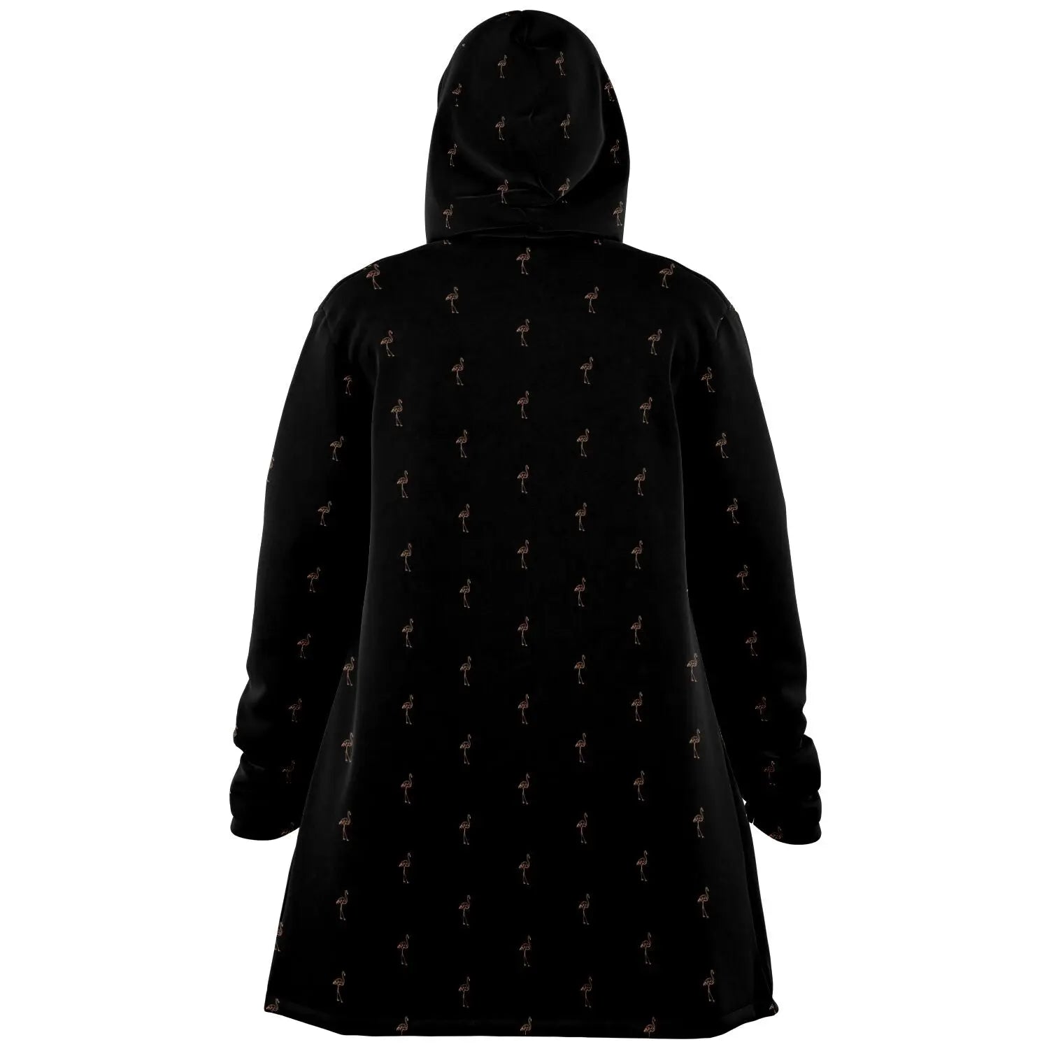 Classic Flamingo Silhouette Cloak Hoodie The Popular Flamingo