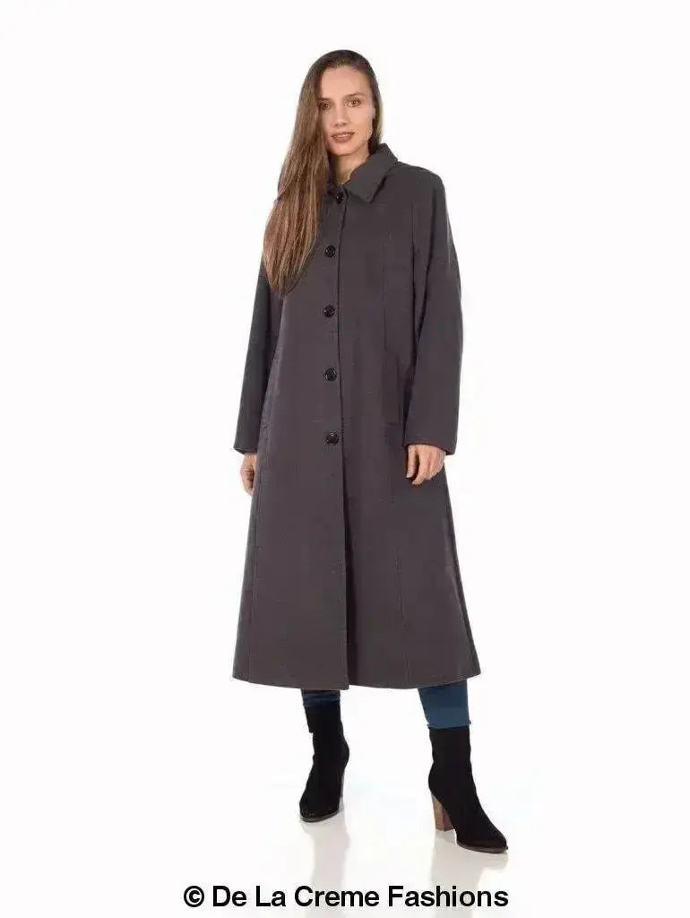 Faux Wool Longline Hooded Winter Coat Femstylo