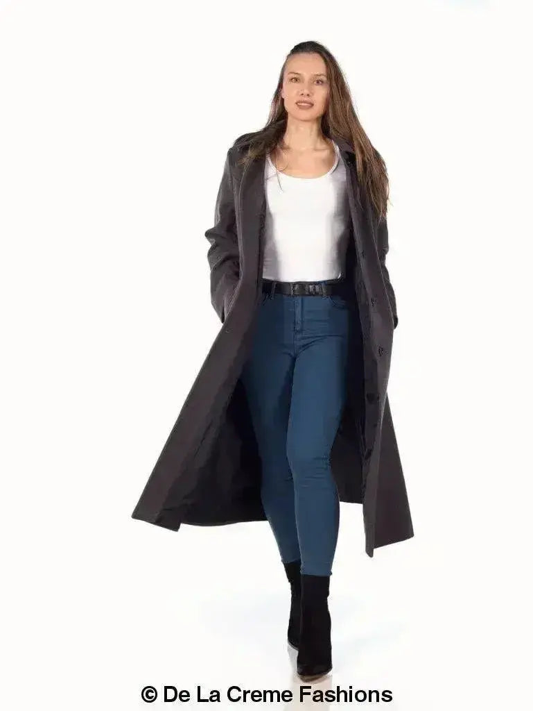 Faux Wool Longline Hooded Winter Coat Femstylo