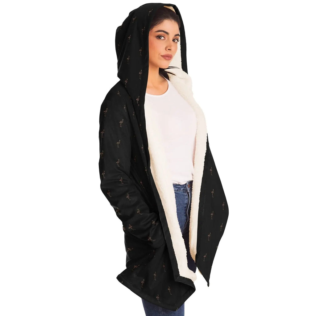 Classic Flamingo Silhouette Cloak Hoodie The Popular Flamingo
