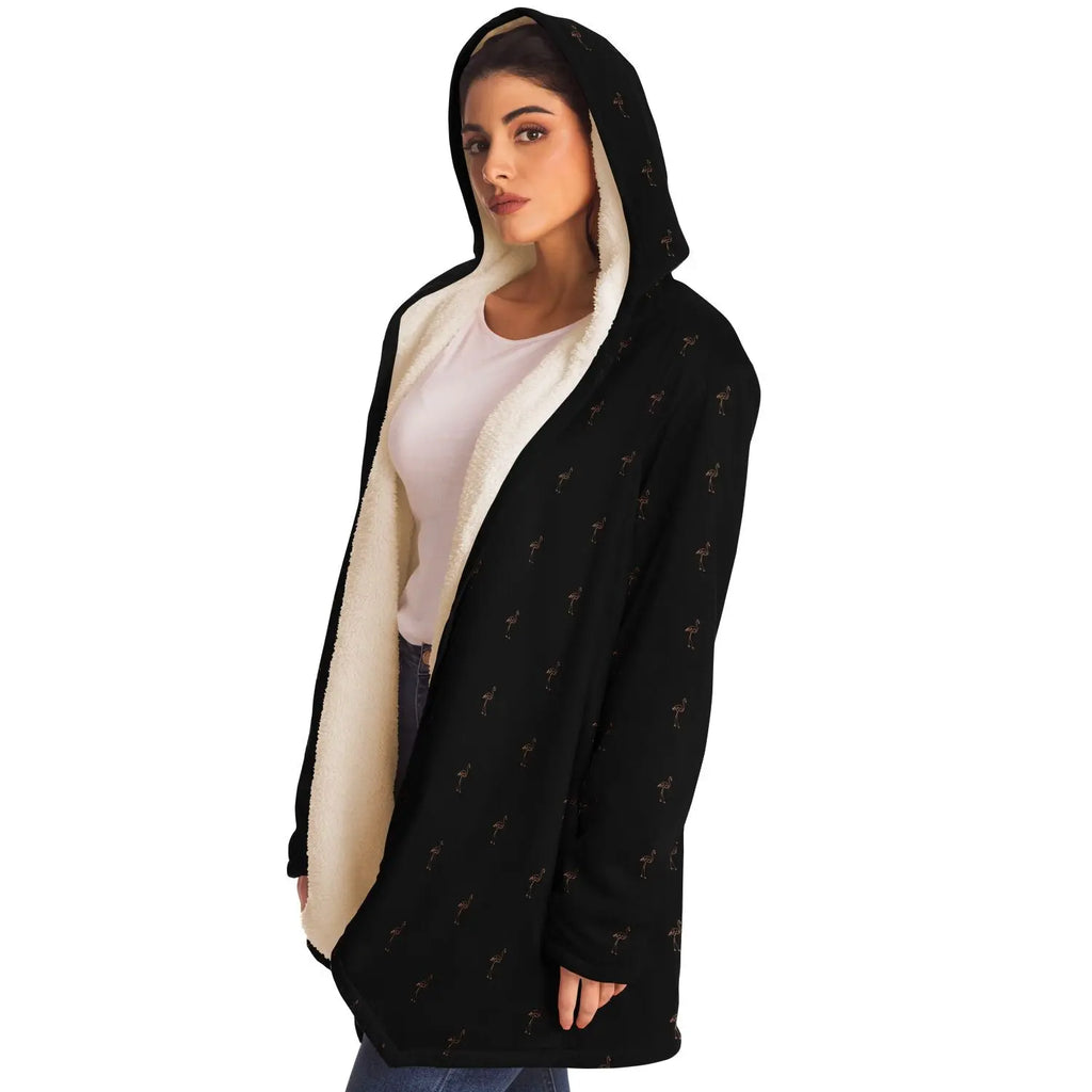 Classic Flamingo Silhouette Cloak Hoodie The Popular Flamingo