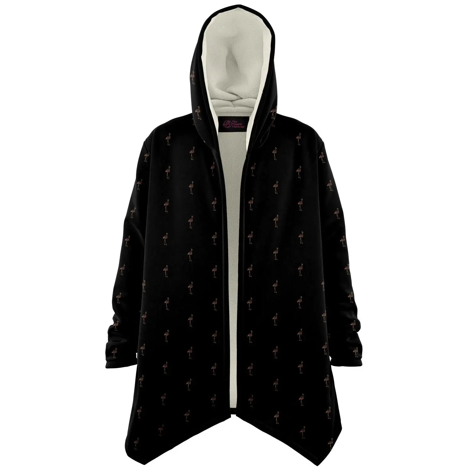 Classic Flamingo Silhouette Cloak Hoodie The Popular Flamingo