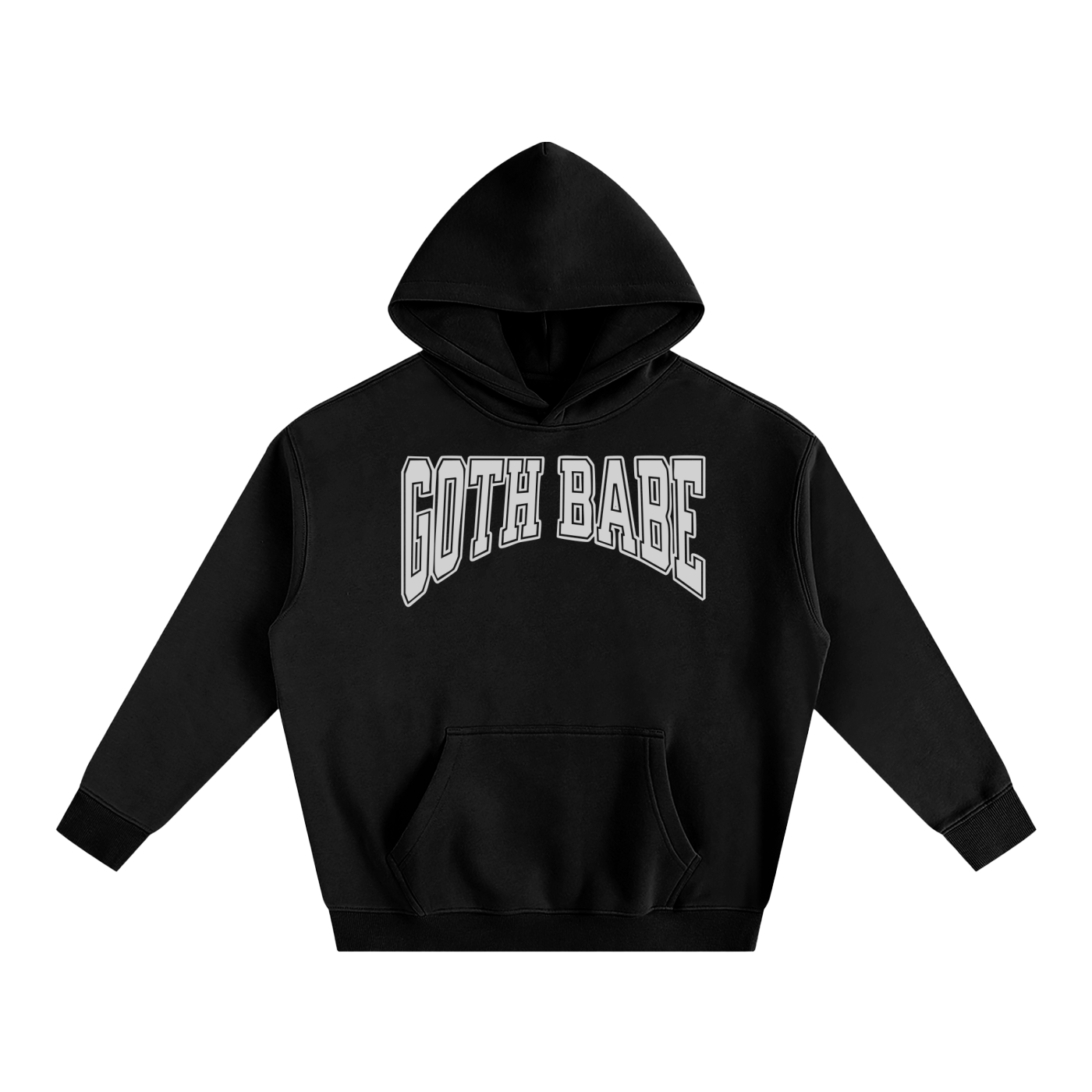 Goth Babe Oversized Fleeced Hoodie