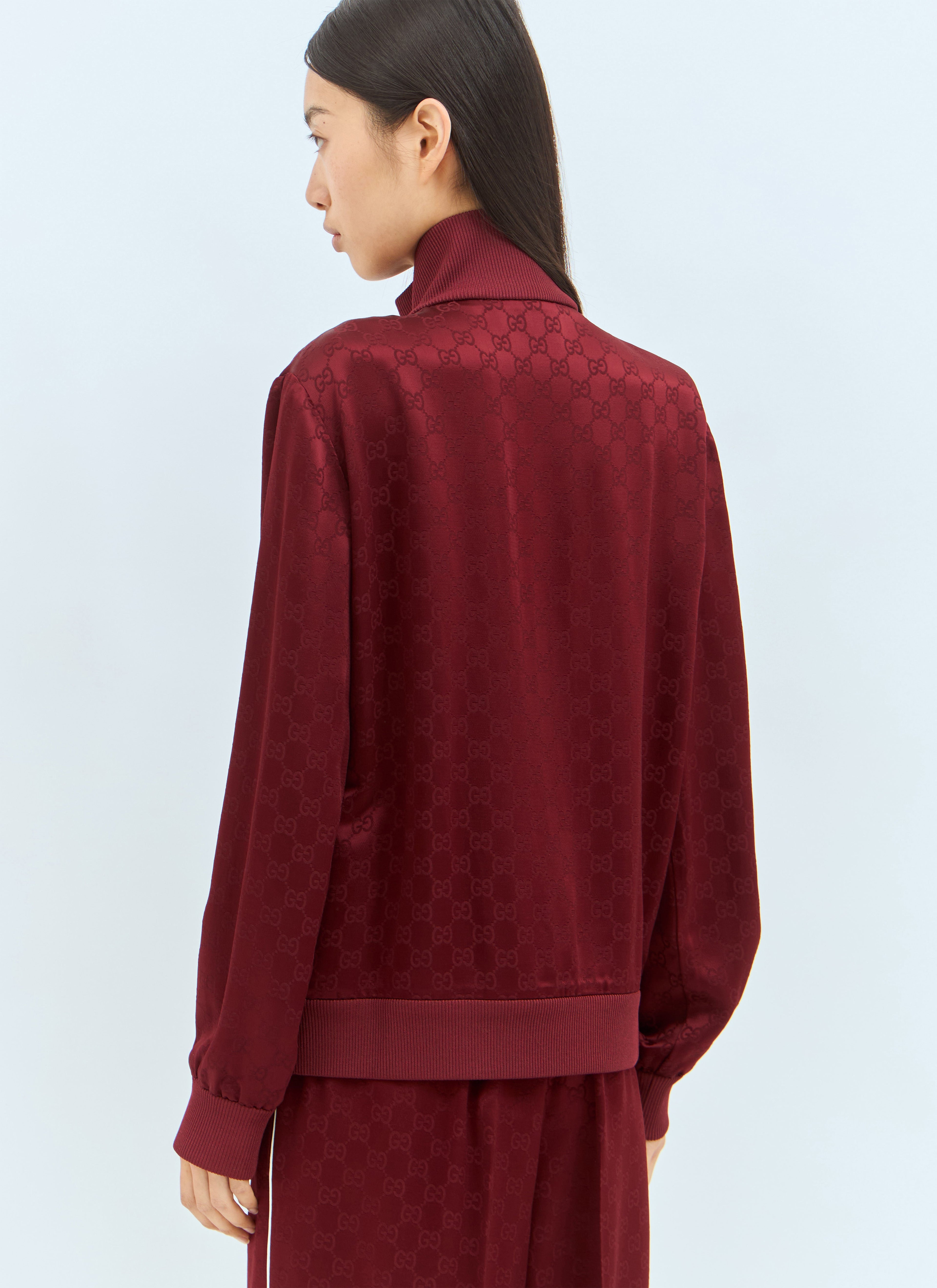 Gucci Women Gg Jacquard Zip-Up Jacket