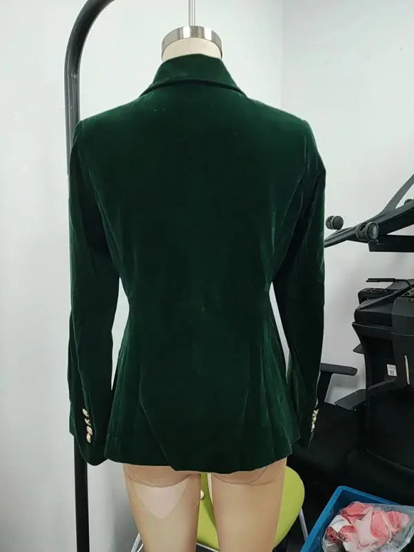 Women's Velvet Suit Jacket - Slim Fit - Multiple Colors - Four Season Lady Ros
