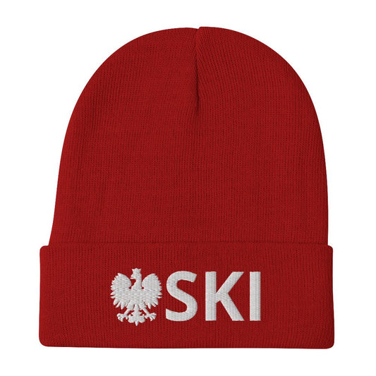 SKI Polish Last Name Cuffed Beanie