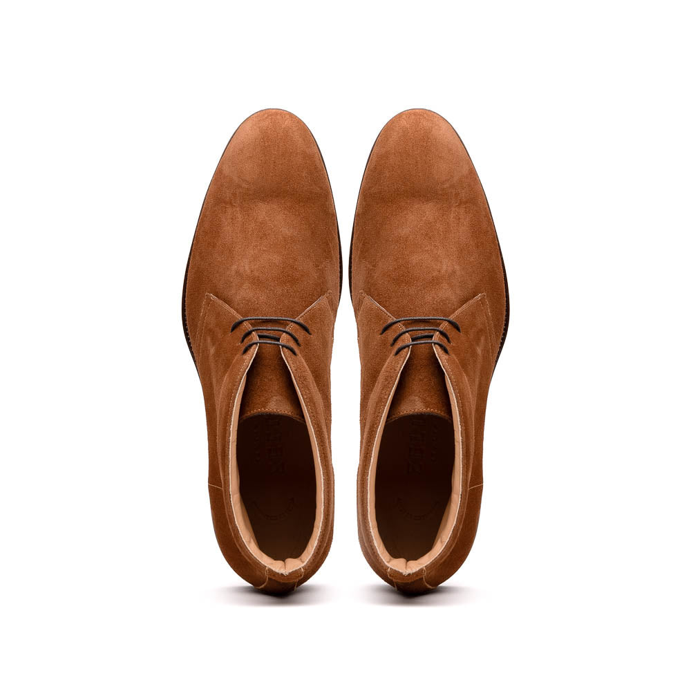 46-592-TOB MARCO Suede Calfskin Chukka Boot, Tobacco