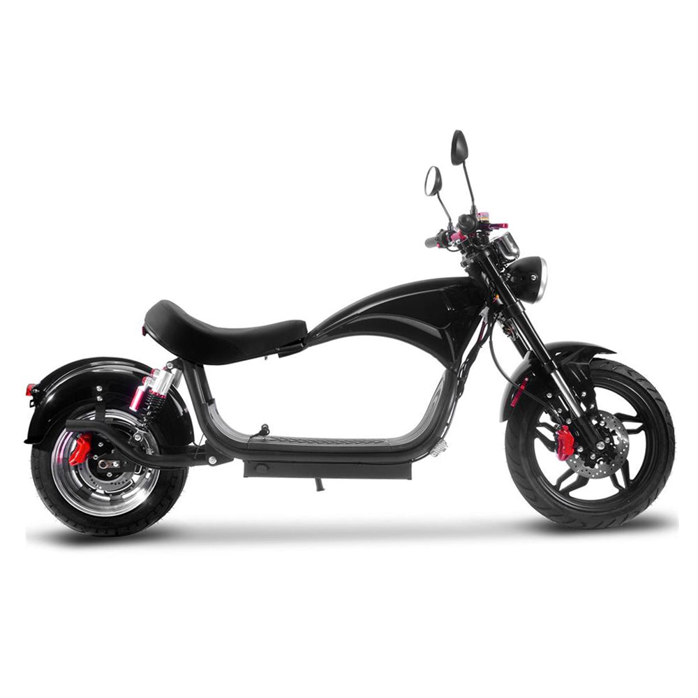 MotoTec Raven 60V/30AH 2500W Electric Moped Motorcycle Scooter For Adults, Black (SAK48263)