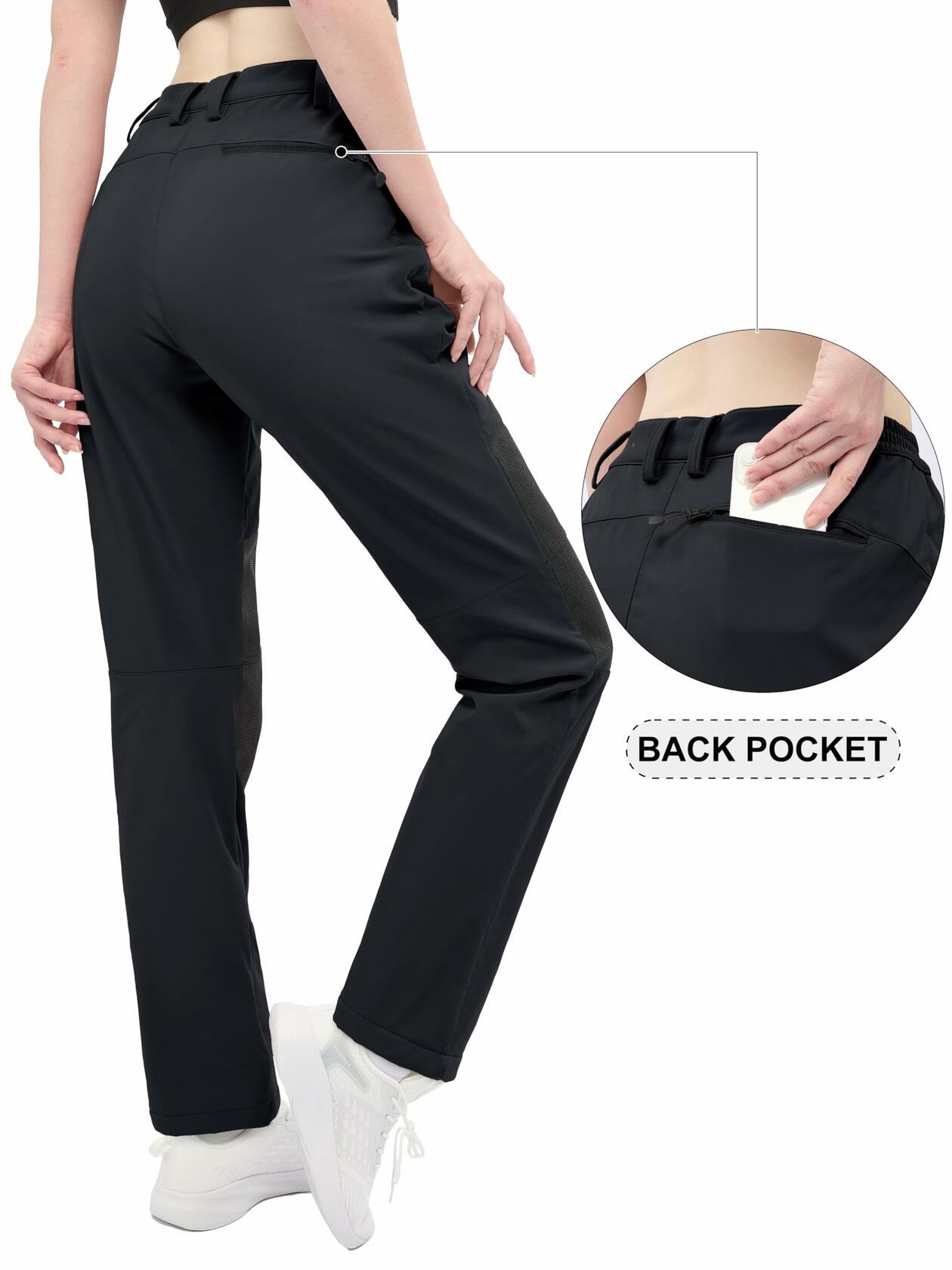 MAGCOMSEN Women's Ski Pants Waterproof Insulated Fleece Purple Size XS