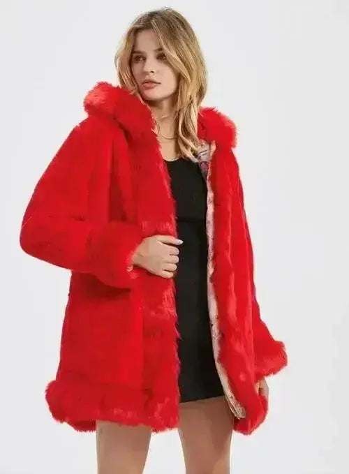 Faux Fur Collar Jacket - Cozy Winter Coat | Femstylo Femstylo