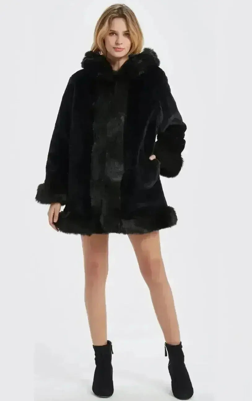 Faux Fur Collar Jacket - Cozy Winter Coat | Femstylo Femstylo